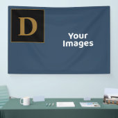 Blue mit Gold-Produktfamilie - Erstklassiges Foto Banner (Messe)