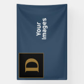 Blue mit Gold-Produktfamilie - Erstklassiges Foto Banner (Vertikal)