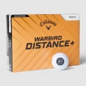 Blue Mit Monogramm Initial Personalisiert Golfer Golfball (Verpackungen)