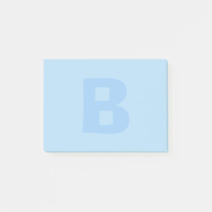 Blue Mit Monogramm Post It Notes Post-it Klebezettel