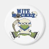 Blue Mite Hockey Tshirts und Geschenke Magnet (Vorne)