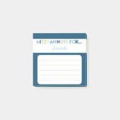 Blue Mitzvah Hinweis: 3x3 Sticky Pad Post-it Klebezettel (Vorderseite)