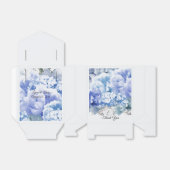 Blue Mixed Floral Favor Box Geschenkschachtel (Ungefaltet)