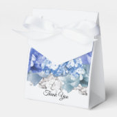 Blue Mixed Floral Favor Box Geschenkschachtel (Vorderseite)