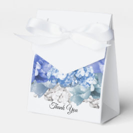 Blue Mixed Floral Favor Box Geschenkschachtel