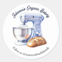 Blue Mixer Bread Bakery Pastry Chef