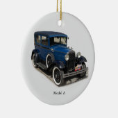 Blue Model A Keramik Ornament (Rechts)