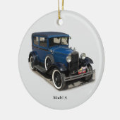 Blue Model A Keramik Ornament (Links)