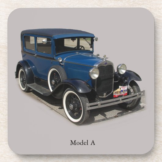 Blue Model A Untersetzer Set (Vorderseite)
