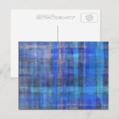 Blue Modern Abstrakt Art Postcard Postkarte (Vorne/Hinten)