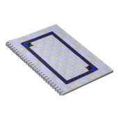 Blue Modern Abstrakt Notizblock (Rechte Seite)