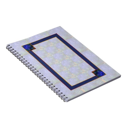 Blue Modern Abstrakt Notizblock (Rechte Seite)