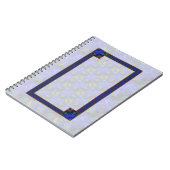 Blue Modern Abstrakt Notizblock (Linke Seite)