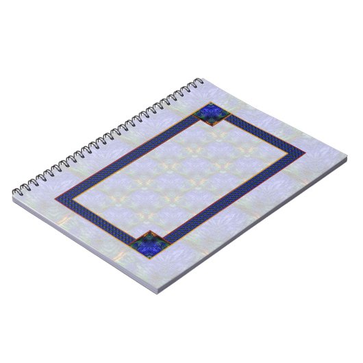 Blue Modern Abstrakt Notizblock (Linke Seite)