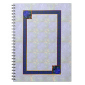Blue Modern Abstrakt Notizblock (Vorderseite)