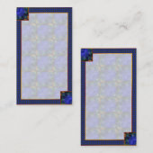 Blue Modern Abstrakt Visitenkarte (Vorne/Hinten)