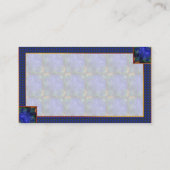 Blue Modern Abstrakt Visitenkarte (Rückseite)