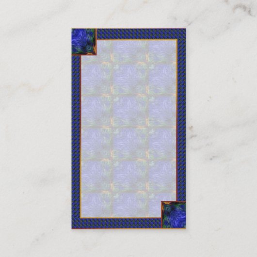 Blue Modern Abstrakt Visitenkarte (Vorderseite)