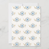 Blue Modern Ahoy Es ist eine Baby-Kinderdusche Einladung (Rückseite)