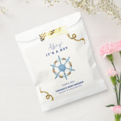 Blue Modern Ahoy Nautical Boy Baby Dusche Geschenktütchen (Versiegelt)