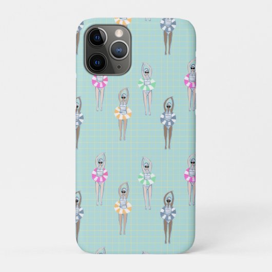 Blue Modern Artistic Swimmingpool Case-Mate iPhone Hülle (Rückseite)