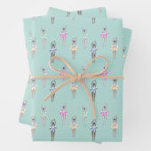 Blue Modern Artistic Swimmingpool Geschenkpapier Set (Beispiel)