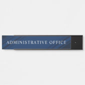 Blue Modern Beruflich Plate Admin Office Türschild (Vorderseite )
