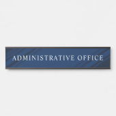 Blue Modern Beruflich Plate Admin Office Türschild (Vorderseite )
