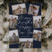 Blue Modern Boho 8 Foto Collage Weihnachten