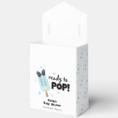 Blue Modern Bow Ice Cream Ready Pop Babydusche Geschenkschachtel (Offen)