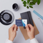 Blue Modern Business Card Visitenkarte