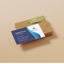 Blue Modern Business Card Visitenkarte