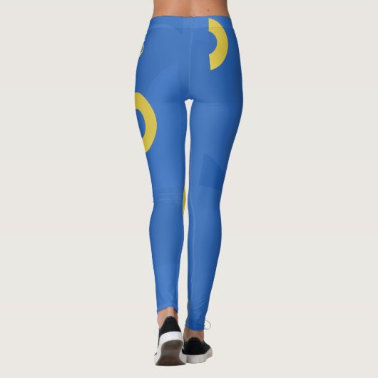 Blue Modern Business Leggings Sleek Style (Rückseite)