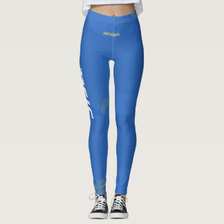 Blue Modern Business Leggings Sleek Style