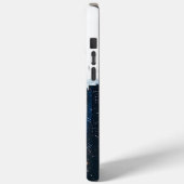 Blue Modern Cityscape Case-Mate iPhone Hülle (Rückseite / Links)