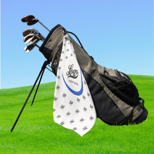 Blue Modern Company Logo Business Club G Golfhandtuch