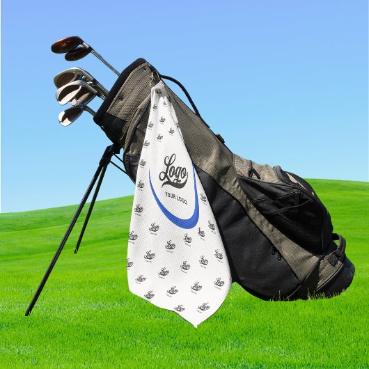 Blue Modern Company Logo Business Club G Golfhandtuch