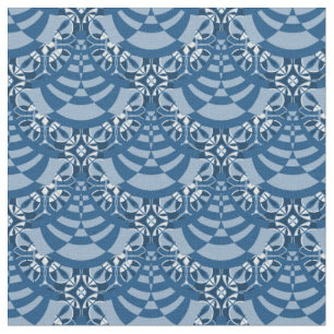 Blue Modern Deko große Wiederholung Muster Stoff