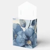 Blue Modern Floral Watercolor Babydusche Geschenkschachtel (Geöffnet)