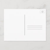 Blue Modern Foto Save the Date Postkarten (Rückseite)