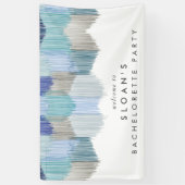 Blue Modern Fringe Junggeselinnen-Abschied Banner (Vertikal)