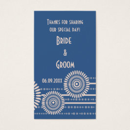 Blue Modern Gastgeschenk Hochzeit Gift Tags Vielen