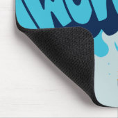 Blue Modern Graffiti Mousepad (Ecke)