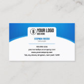 Blue Modern Luxury Car Rental Automobile Miete Visitenkarte (Rückseite)