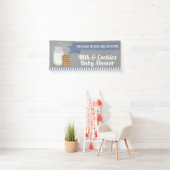 Blue Modern Milk and Cookies Striping Banner (Insitu)