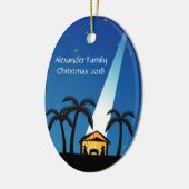 Blue Modern Nativity Weihnachtsschmuck (Links)