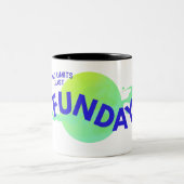Blue Modern No Limits Just Funday Tasse (Mittel)