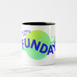 Blue Modern No Limits Just Funday Tasse