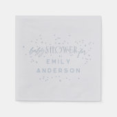 Blue Modern Rainbow and stars Blue Baby Dusche Serviette (Vorderseite)