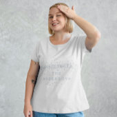 Blue Modern Rainbow and stars White Baby Dusche T-Shirt